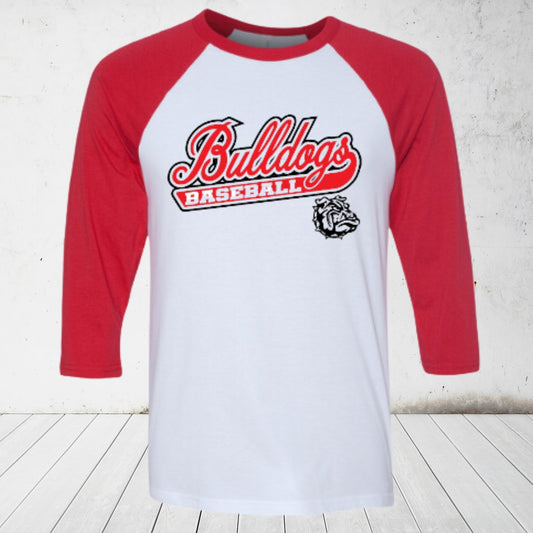 Bulldogs Baseball 3/4 Sleeve Tee