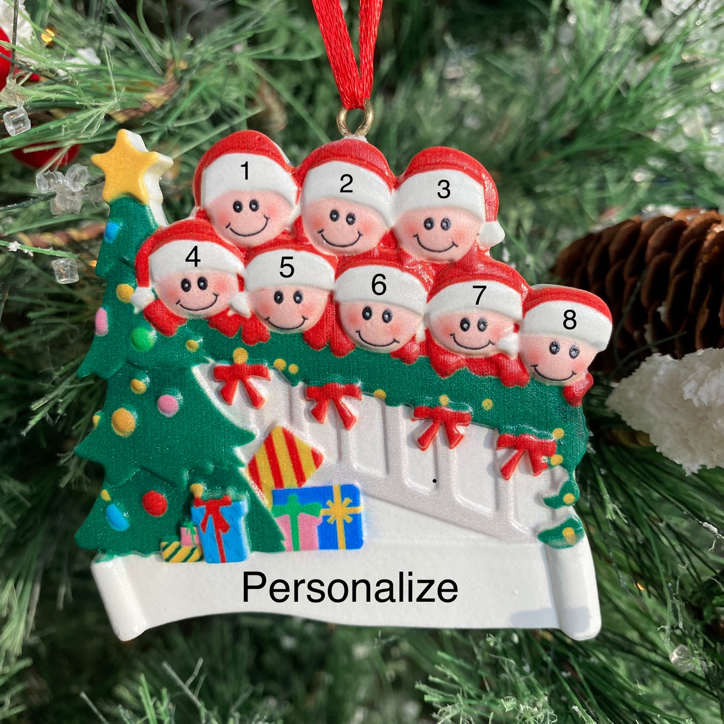 Staircase Family Christmas Ornament (Clearance)