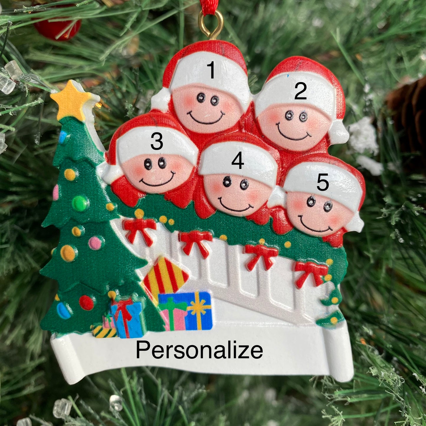 Staircase Family Christmas Ornament (Clearance)