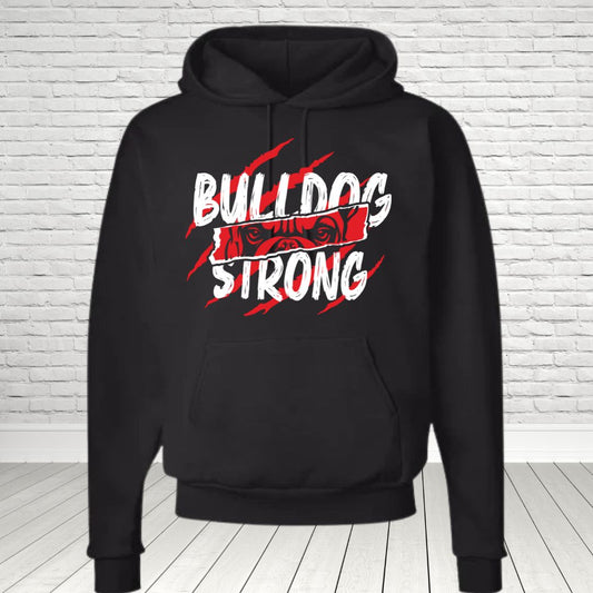 Crown Point Bulldog Strong Hooded Sweatshirt