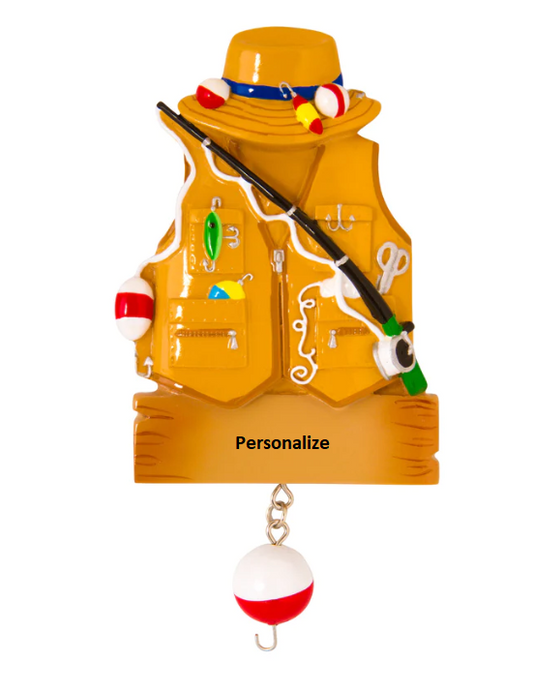Fishing Vest Ornament