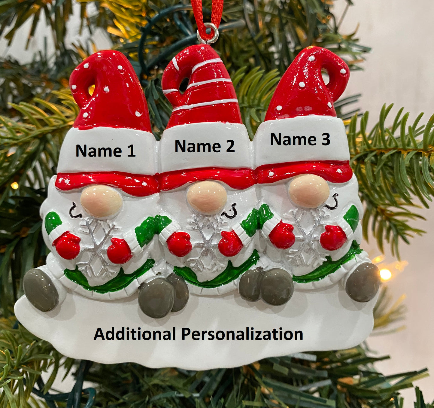 Gnome Family Christmas Ornament