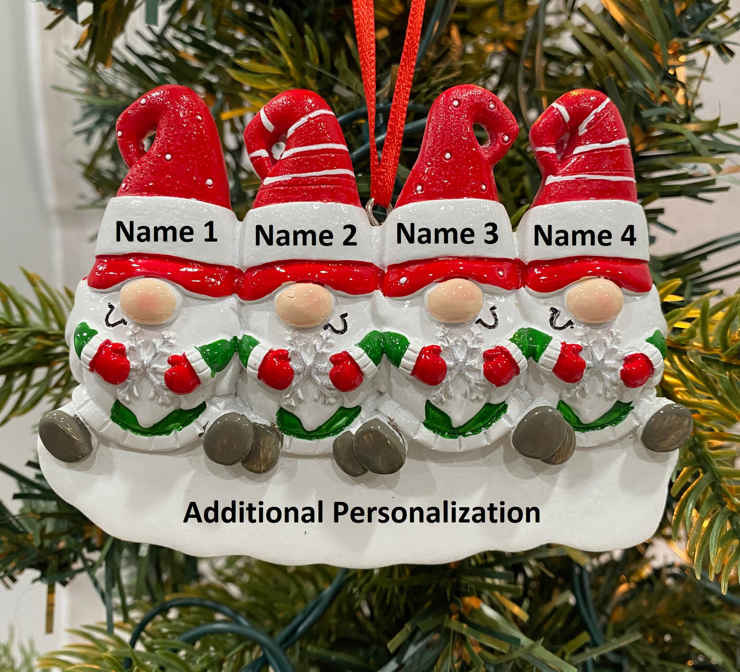 Gnome Family Christmas Ornament