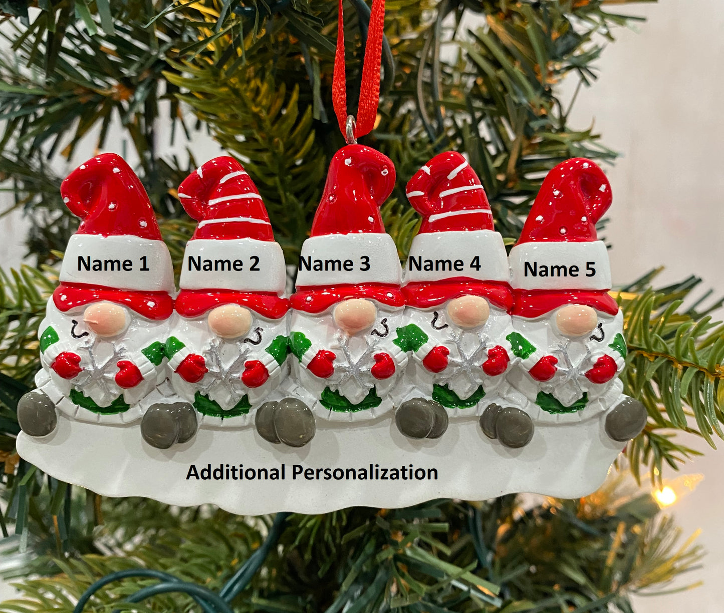 Gnome Family Christmas Ornament