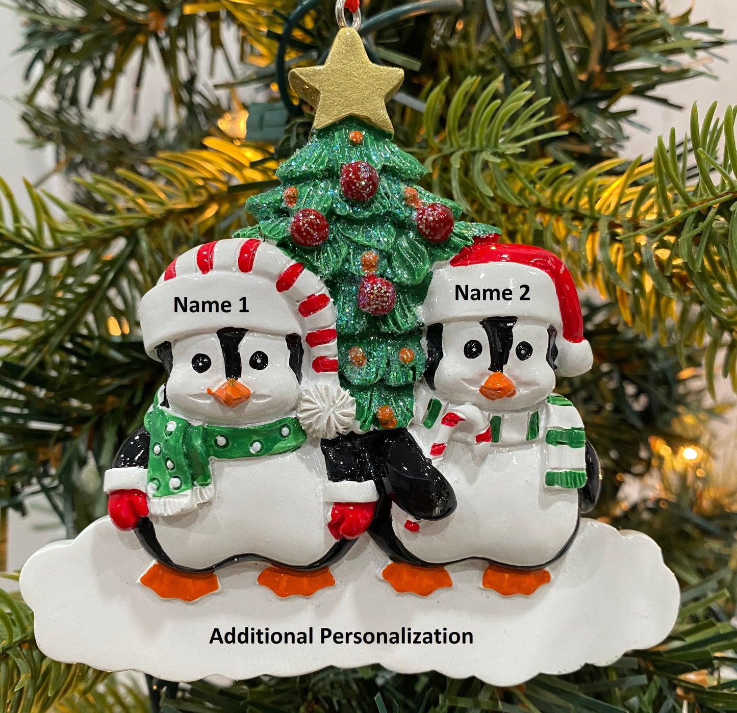 Penguin Family Christmas Ornament