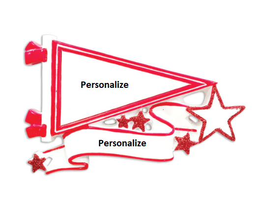 Red Pennant Ornament