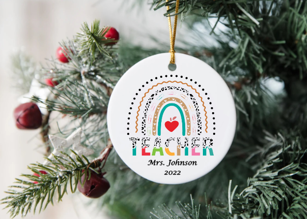 Personalized Teacher's Ornament
