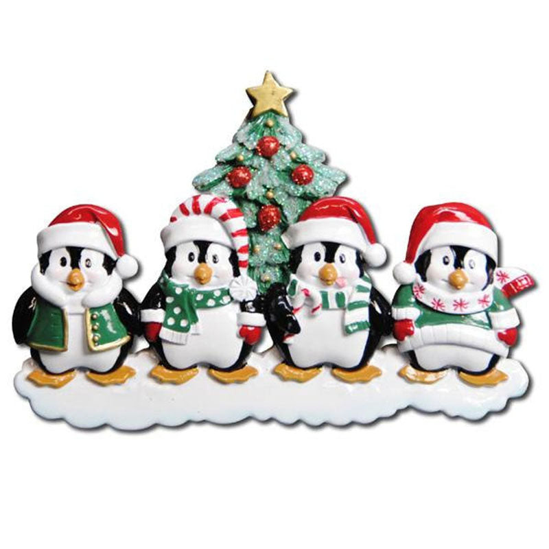 Penguin Family Christmas Ornament